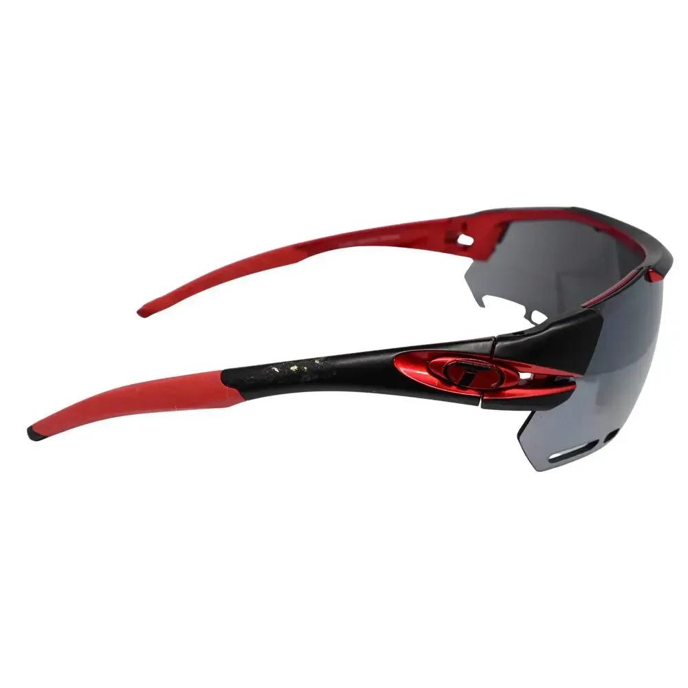 Tifosi Optics Alliant Red/Black Wrap Sunglasses - FAIR CONDITION - READ